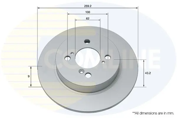 Handler.Part Brake disc COMLINE ADC0932 1