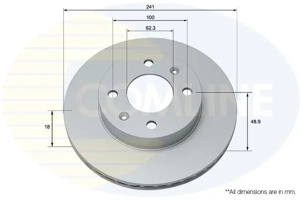 Handler.Part Brake disc COMLINE ADC1055V 1