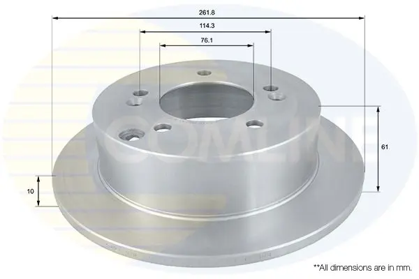 Handler.Part Brake disc COMLINE ADC1066 1