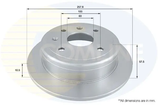 Handler.Part Brake disc COMLINE ADC1079 1