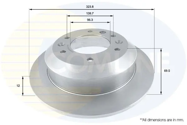 Handler.Part Brake disc COMLINE ADC1086 1