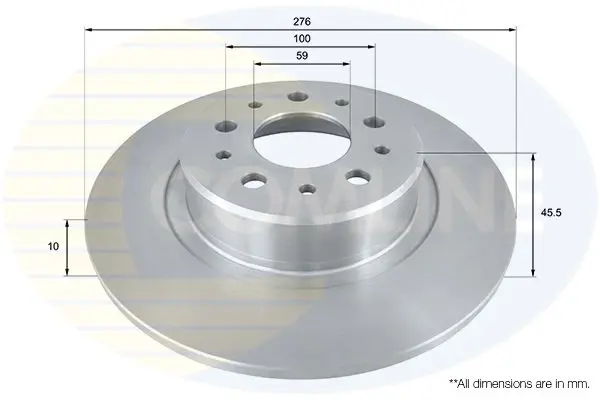 Handler.Part Brake disc COMLINE ADC1831 1