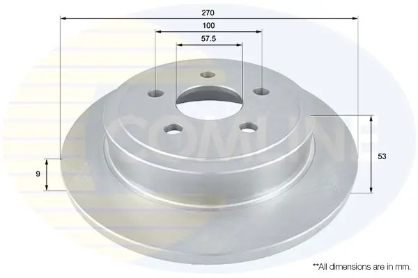 Handler.Part Brake disc COMLINE ADC2308 1