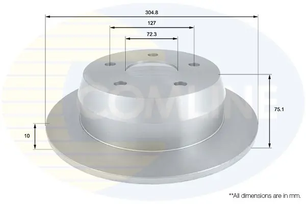 Handler.Part Brake disc COMLINE ADC2315 1