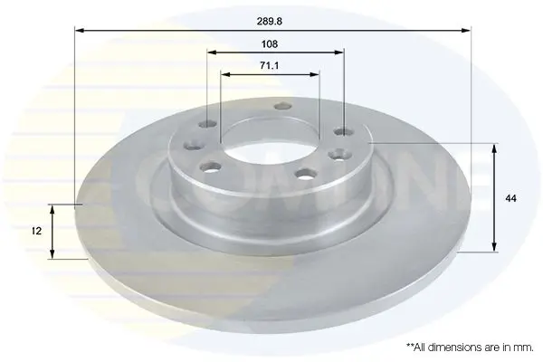 Handler.Part Brake disc COMLINE ADC2708 1