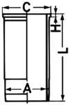 Handler.Part Cylinder sleeve KOLBENSCHMIDT 88625110 1