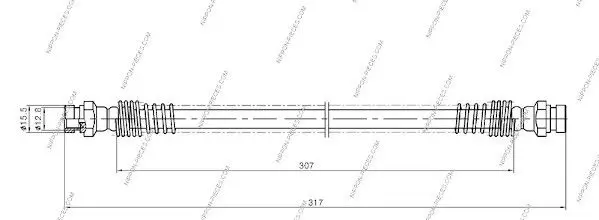 Handler.Part Brake hose NPS M370I11 1