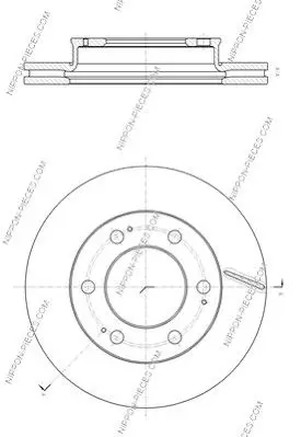 Handler.Part Brake disc NPS S330G08 3