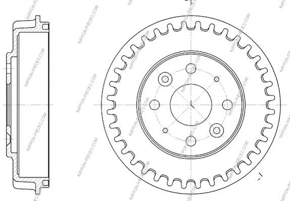 Handler.Part Brake drum NPS K340A07 3