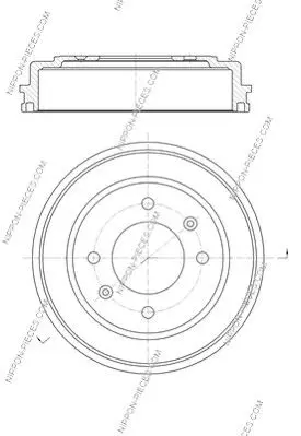 Handler.Part Brake drum NPS H340I10 2