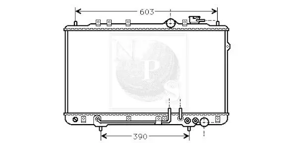 Handler.Part Radiator, engine cooling NPS H156I07 1