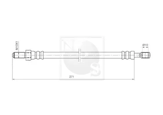 Handler.Part Brake hose NPS S370I09 2