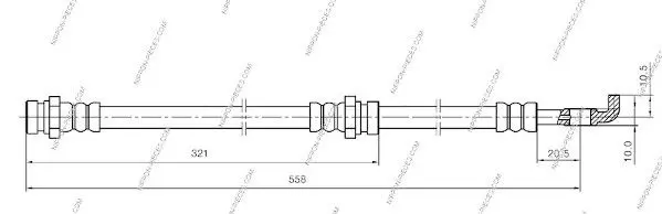 Handler.Part Brake hose NPS M370A11 1