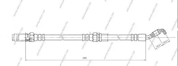 Handler.Part Brake hose NPS M370A78 1