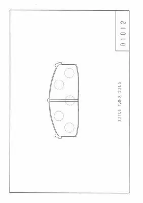 Handler.Part Brake pad set, disc brake NPS N360N06 1