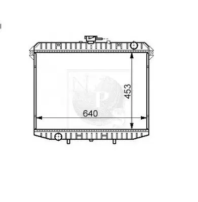 Handler.Part Radiator, engine cooling NPS N156N66 1