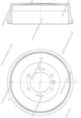 Handler.Part Brake drum NPS T340A03 3