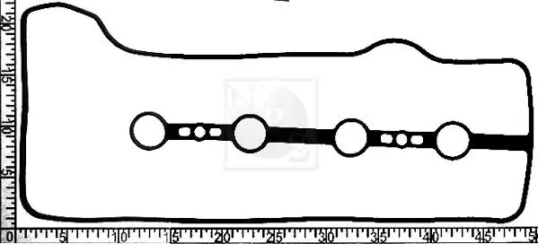 Handler.Part Gasket, cylinder head cover NPS T122A66 1