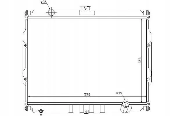 Handler.Part Radiator, engine cooling NPS H156I57 1