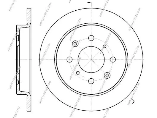 Handler.Part Brake disc NPS H331A45 2