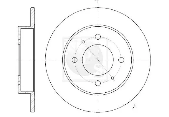 Handler.Part Brake disc NPS H331I02 1