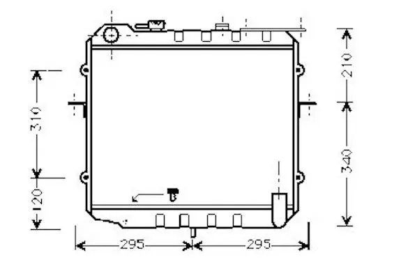 Handler.Part Radiator, engine cooling NPS K156A10 1