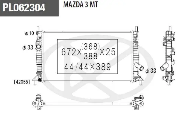 Handler.Part Radiator, engine cooling NPS M156A71 1