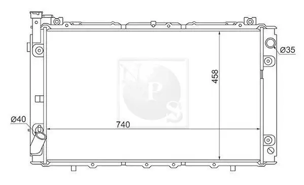 Handler.Part Radiator, engine cooling NPS N156N64 1