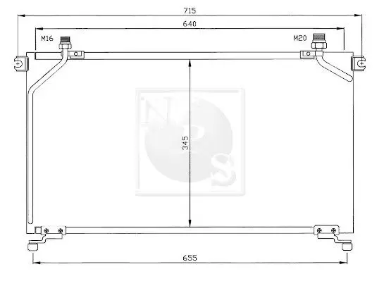 Handler.Part Condenser, air conditioning NPS N526N00 1