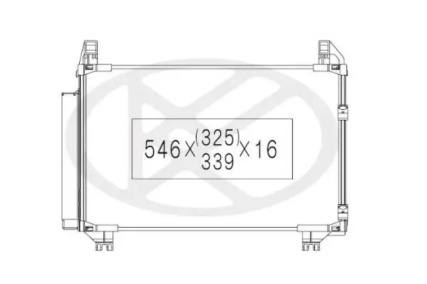 Handler.Part Condenser, air conditioning NPS T526A16 1