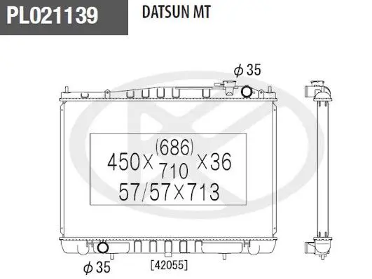 Handler.Part Radiator, engine cooling NPS N156N87 1