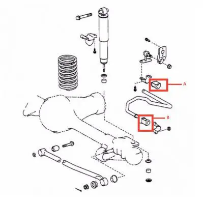 Handler.Part Control arm-/trailing arm bush NPS T400A23 3