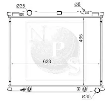 Handler.Part Radiator, engine cooling NPS K156A40 1