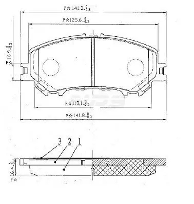 Handler.Part Brake pad set, disc brake NPS N360N28 1