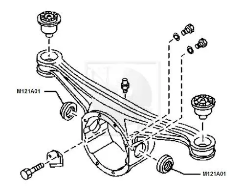 Handler.Part Shaft seal, camshaft NPS M121A01 1