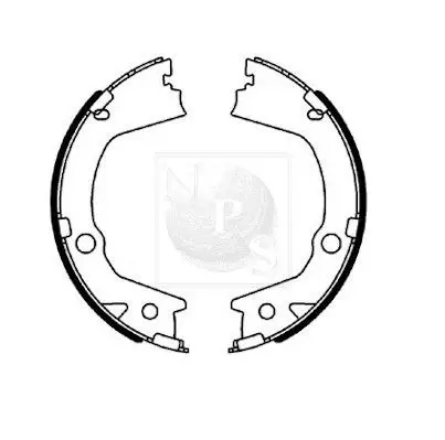 Handler.Part Brake shoe set NPS S350G04 1