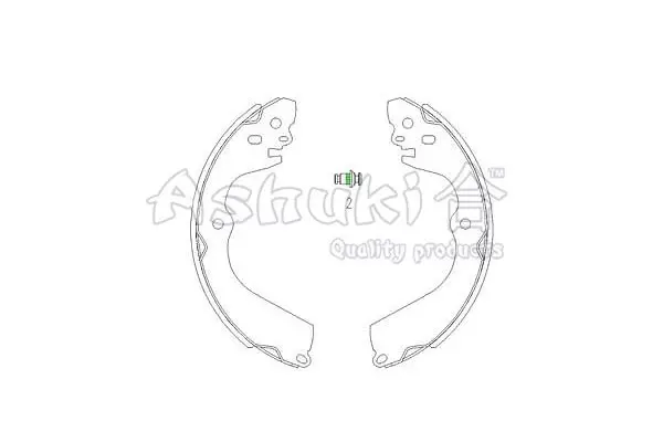 Handler.Part Brake shoe set ASHUKI 10502601 1