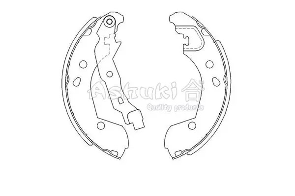 Handler.Part Brake shoe set ASHUKI 10505501 1