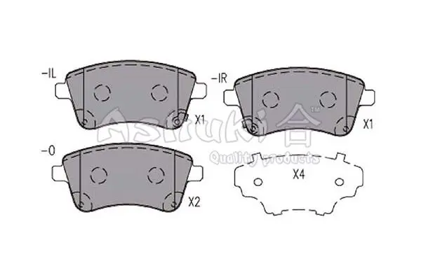 Handler.Part Brake pad set, disc brake ASHUKI 10801330 1