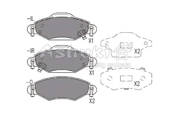 Handler.Part Brake pad set, disc brake ASHUKI 10803112 1