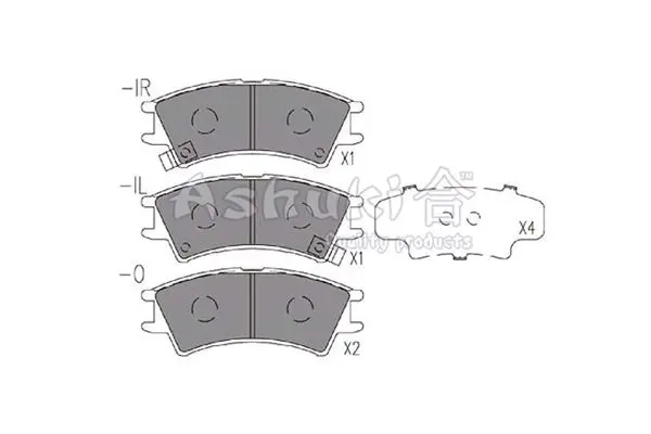 Handler.Part Brake pad set, disc brake ASHUKI 10804250 1