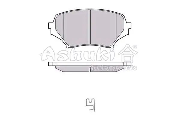 Handler.Part Brake pad set, disc brake ASHUKI 10808603 1