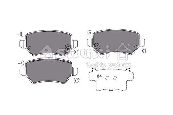 Handler.Part Brake pad set, disc brake ASHUKI 10830130 1