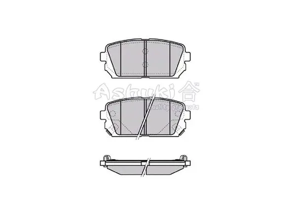 Handler.Part Brake pad set, disc brake ASHUKI I04267 1