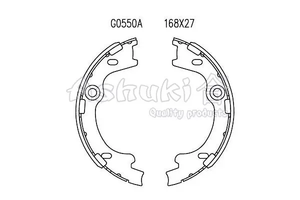 Handler.Part Brake shoe set ASHUKI I30150 1