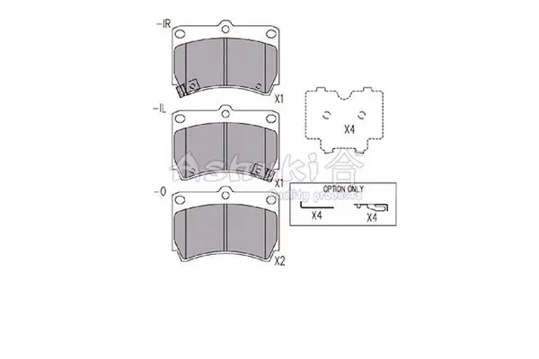 Handler.Part Brake pad set, disc brake ASHUKI M04501 1