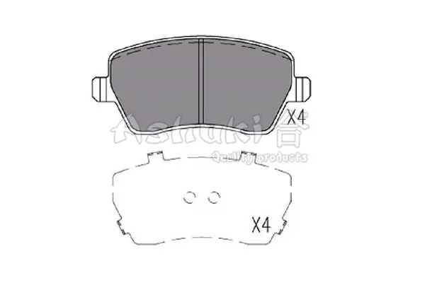 Handler.Part Brake pad set, disc brake ASHUKI N00973 1