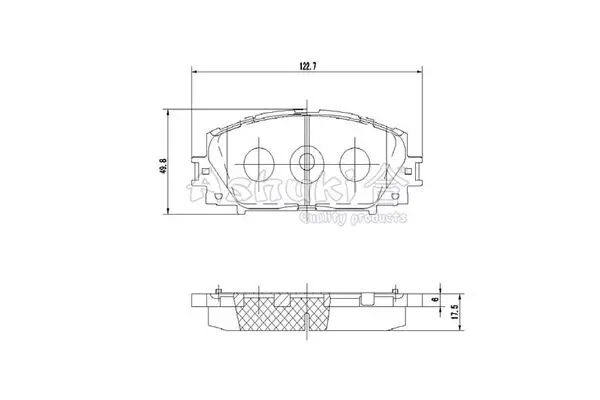 Handler.Part Brake pad set, disc brake ASHUKI T11276 1