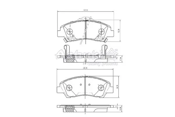 Handler.Part Brake pad set, disc brake ASHUKI Y02953 1