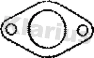 Handler.Part Gasket, exhaust pipe KLARIUS 410512 1